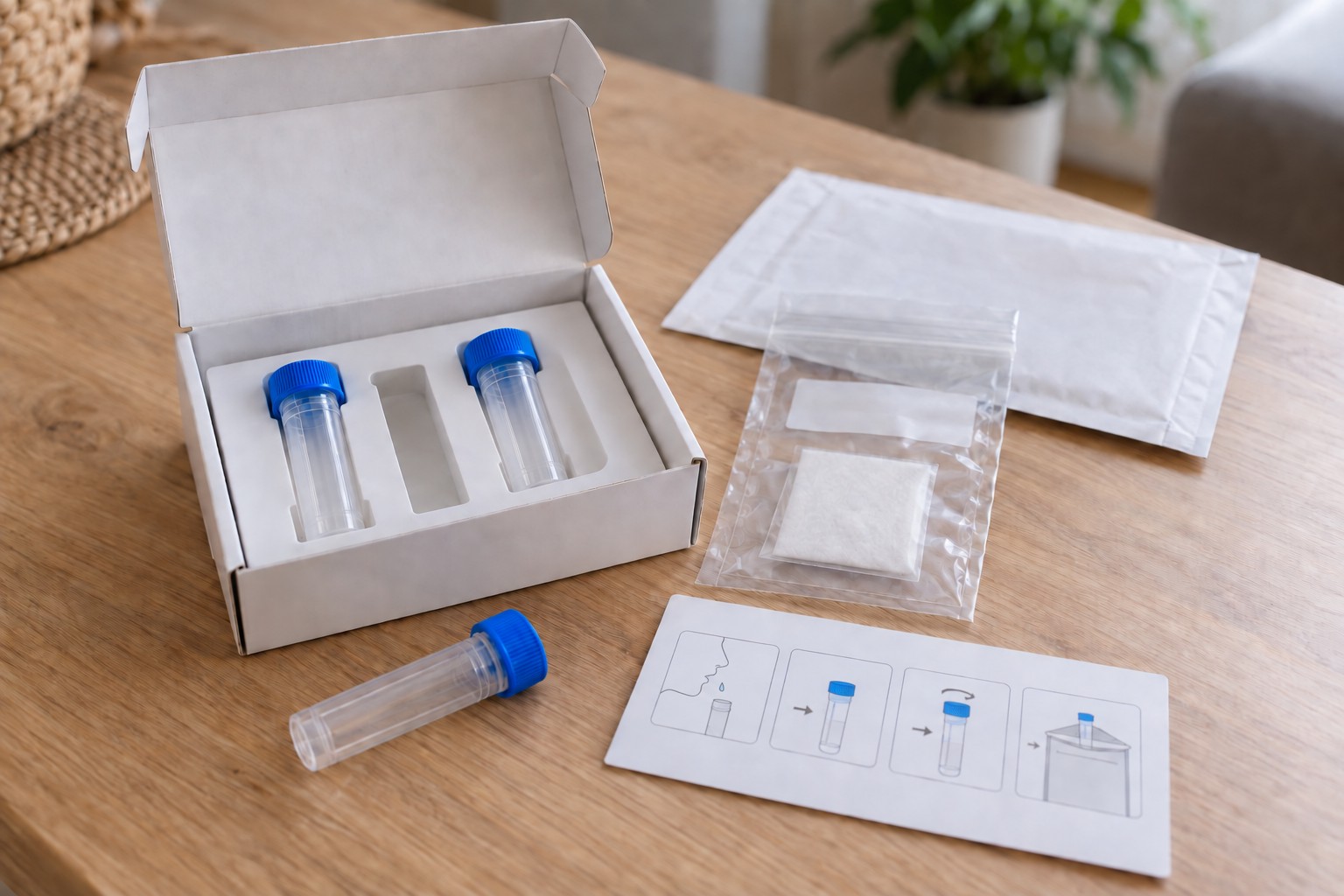 Kit de recolección de muestras para los estudios funcionales